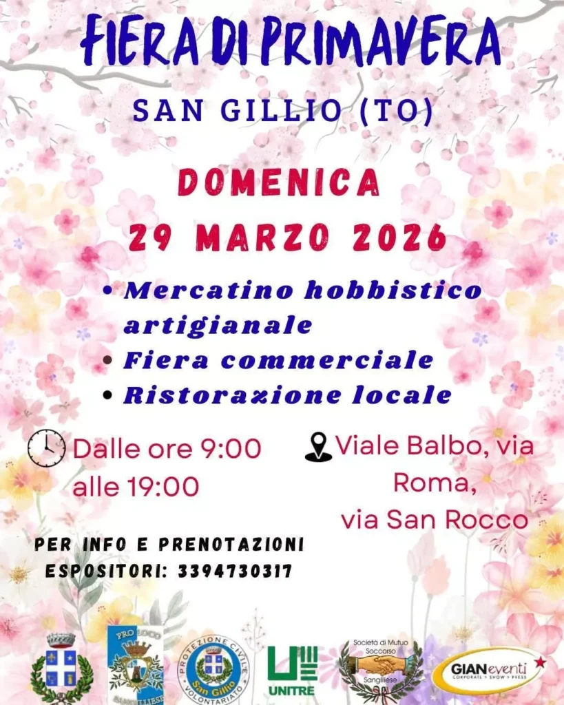 Festa di Primavera 2026 – San Gillio (TO)