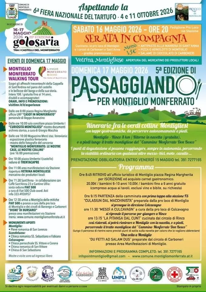 Passaggiando per Montiglio Monferrato 2026 – Montiglio Monferrato (AT)