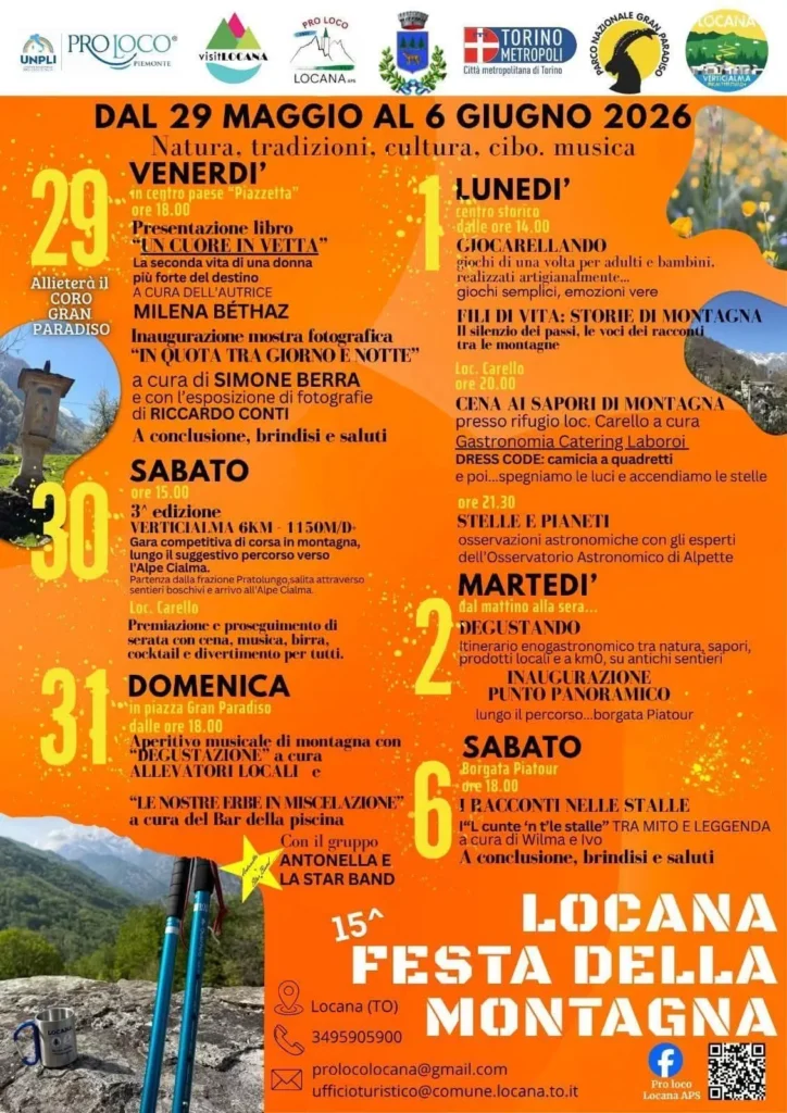 15ª Festa della Montagna 2026 – Locana (TO)