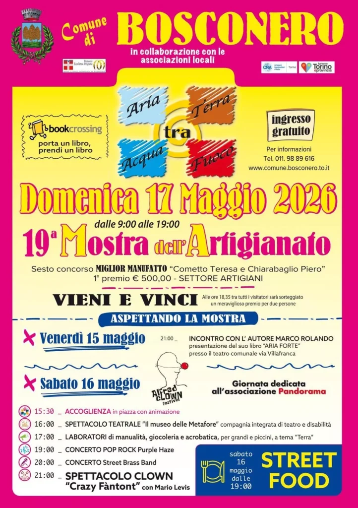 19ª Mostra dell’Artigianato 2026 – Bosconero (TO)