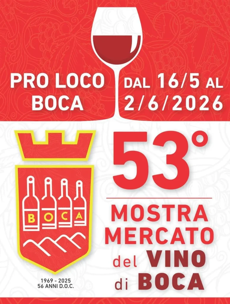 53ª Mostra Mercato del Vino di Boca 2026 – Boca (NO)