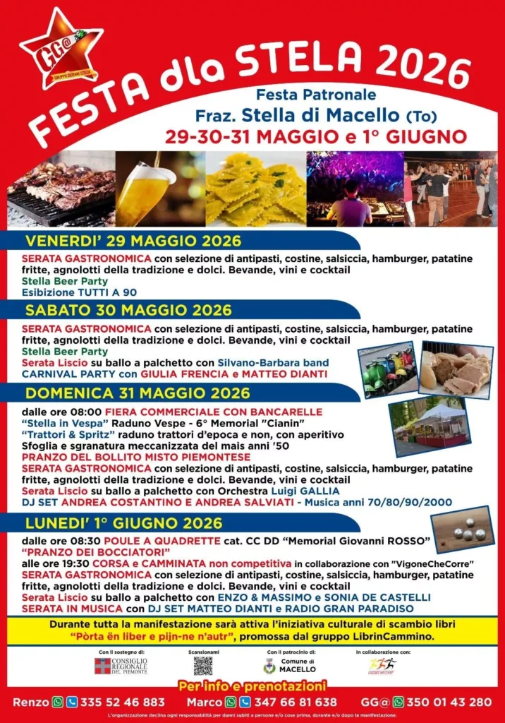 Festa dla Stela 2026 – Macello (TO)