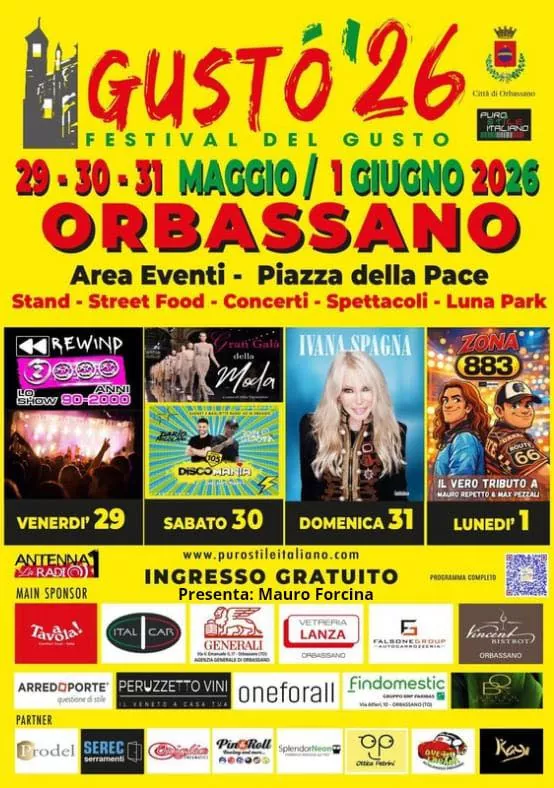 Gustò 26 – Festival del Gusto 2026 – Orbassano (TO)