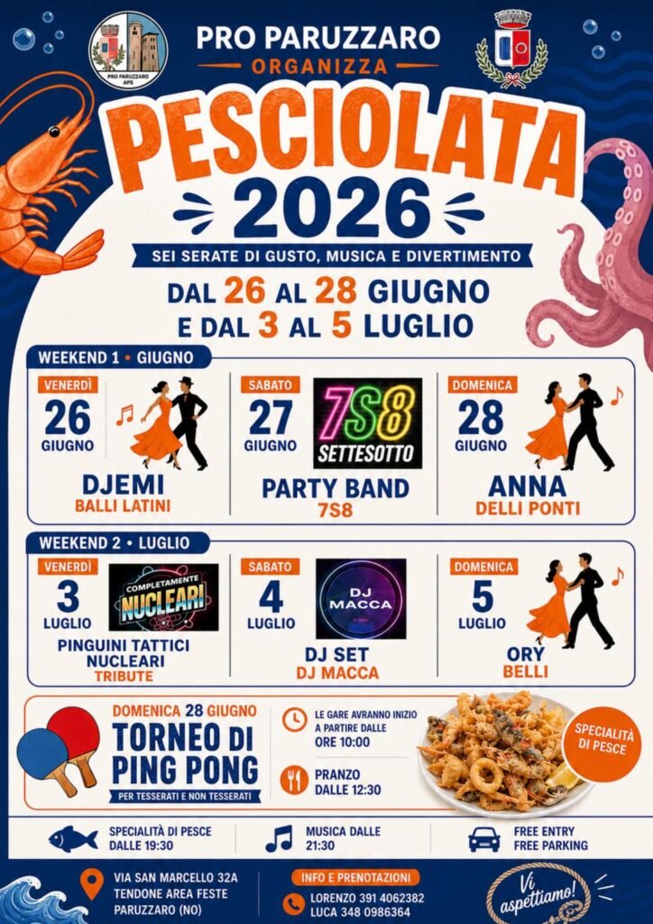 Pesciolata 2026 – Paruzzaro (NO)